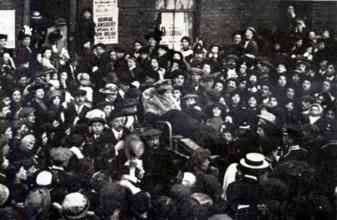 East London sets forth to interview the Prime Minister, HH Asquith, at the House of Commons,