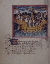 King Offa sails to Saxony, c1434-c1444. From "Lives of Saints Edmund and Fremund" by John Lydgate.
