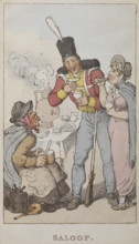 'Saloop', a popular beverage of the 18th century, 1820. Salop was served in coffee houses as an