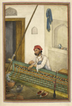 A screen-maker, possibly of the Dumna caste, 1825. From Tashrih Al Aqvam An Account Of Origins And