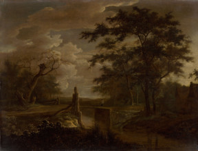 Landscape with River and Bridge, last third 17th century.