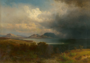 Storm over Lake Balaton, 1851.
