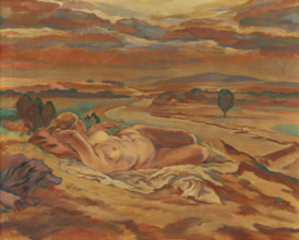 Nude and river, 1929.
