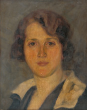 Portrait of the artist's wife, 1935.