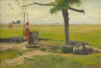 Shepherdess, 1880-1910.