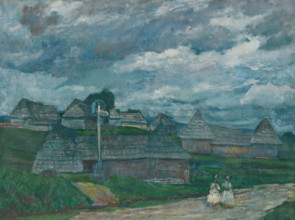 Scene in Eastern Slovakia, c1928.