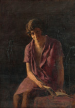 Girl with a Book, 1920-1930.