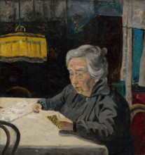 A Reading Old Lady, around 1925.