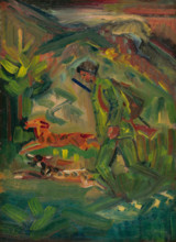 Walking Hunter with Dogs, 1940-1944.