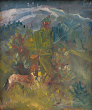 Hunter with Two Dogs, 1940-1944.