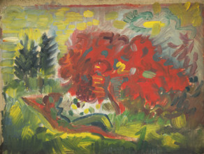 Reclining Nude in a Garden, 1940-1944.