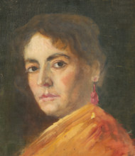 Head Study of a Woman with an Earring, 1890-1900.