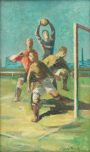In front of the goal, 1942.