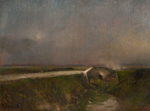 Early evening landscape, 1900.