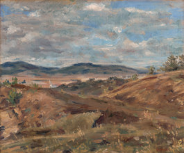 Landscape near Levice, 1928-1938. Western Slovakia.