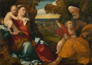 Holy Family with Saint John the Baptist, 1528.
