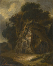 Tumbledown hut, 1660-1670.