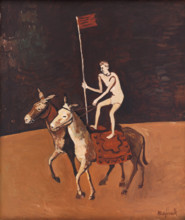 A Circus Performer on Horses, before 1940.