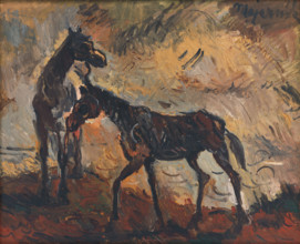 Runaway Horses, around 1941.