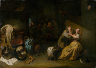 At the Inn, around 1652-1654.