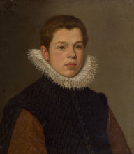 Portrait of a young man with a white ruff collar, c1600.