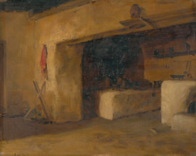 Cottage interior, 1887.