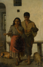 Young gypsies, 1885.