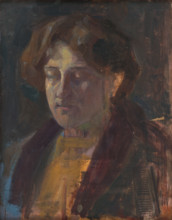 Portrait of a Woman with Half-Closed Eyes, around 1910.