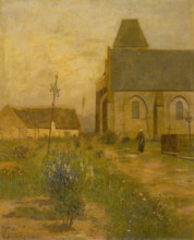 Landscape with church and graveyard, 1895.