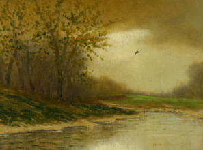 By the river, 1910.