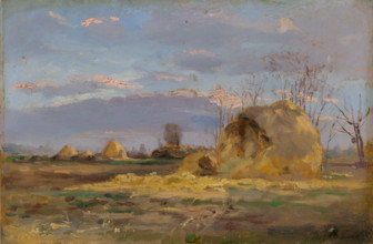 Autumn landscape with trees, 1902.