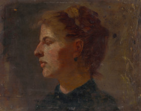 Head Study of a Younger Woman, around 1900.