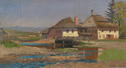 Manor house in a Spis village, 1890-1900.