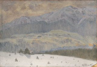 Winter day in the High Tatras, 1911.