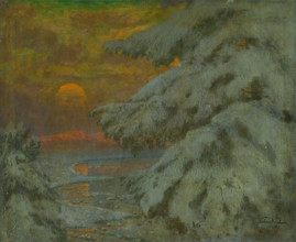 Sunset in winter, 1917.