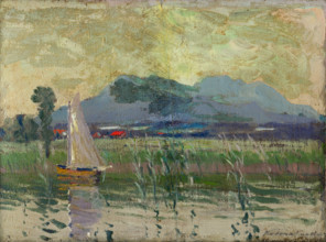 View at Chiemsee, 1912.