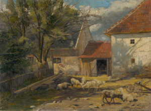 Farm courtyard, 1920-1929.