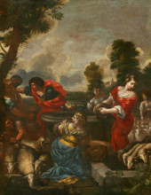 Moses and Jethro's daughters, 1650.