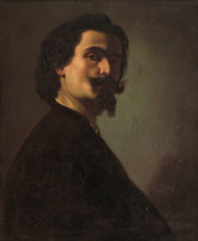 Portrait of Jakab Marastoni, 1856. Italian/Hungarian artist, painter and photographer.