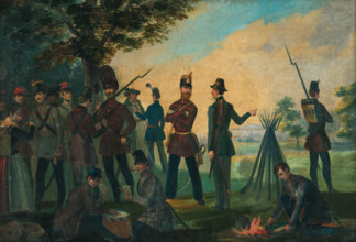 Resting on the march, 1846.