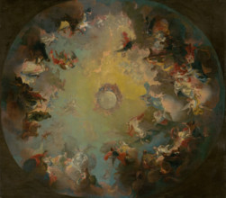The Assumption of the Virgin Mary. Sketch for the Dome Fresco in the Cathedral in Vác, 1770-1780.
