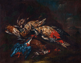 Still Life with Dead Birds, 1720-1740.