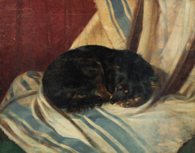 Study of a Dog Lying Down, 1882.