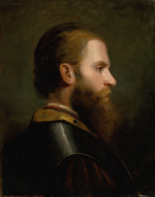 Head Study of a Man, around 1850.