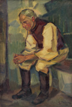 Study of a Seated Old Man, around 1935.