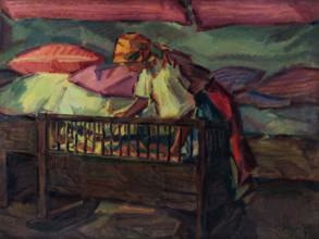 By a Cradle, around 1936.