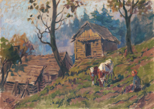Near the Sheep Farm, around 1922.