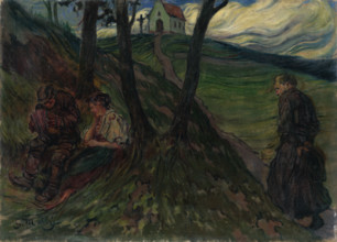 On the hill below the Church, around 1919.