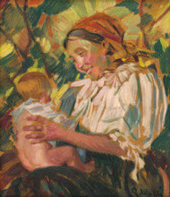 A Village Mother with a Child, 1926.