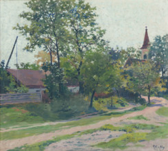 Landscape from Petrzalka, around 1911.